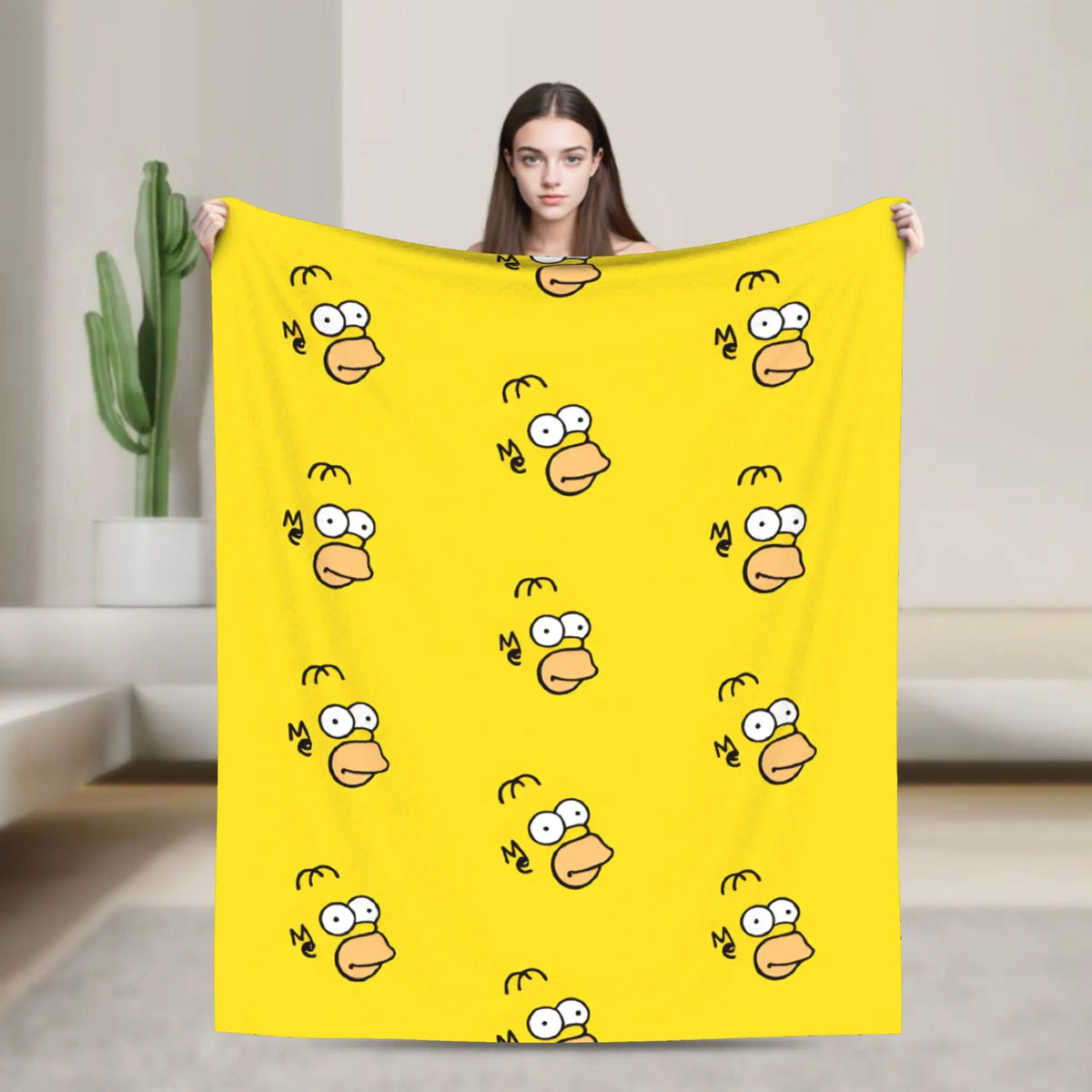 Simpsons Character Super Soft Plush Throw Blanket – Flannel Fleece Bedspread