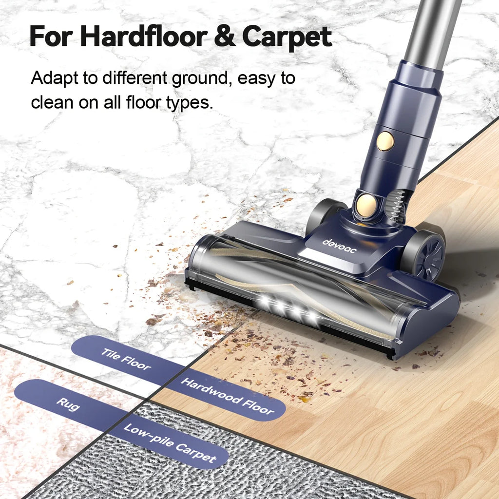 INSE I8 Corded Stick Vacuum Cleaner — 25KPa 600W 6-in-1 Lightweight Handheld for Carpet & Pet Hair, Free-Stand Design