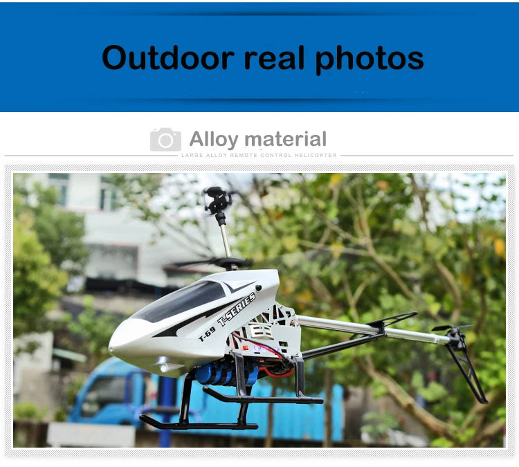 80cm Large 3.5CH RC Helicopter – Extra Durable Remote Control Aircraft for Kids & Outdoor Use