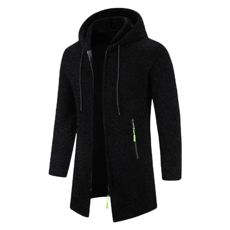 Men's Longline Zip-Up Hoodie