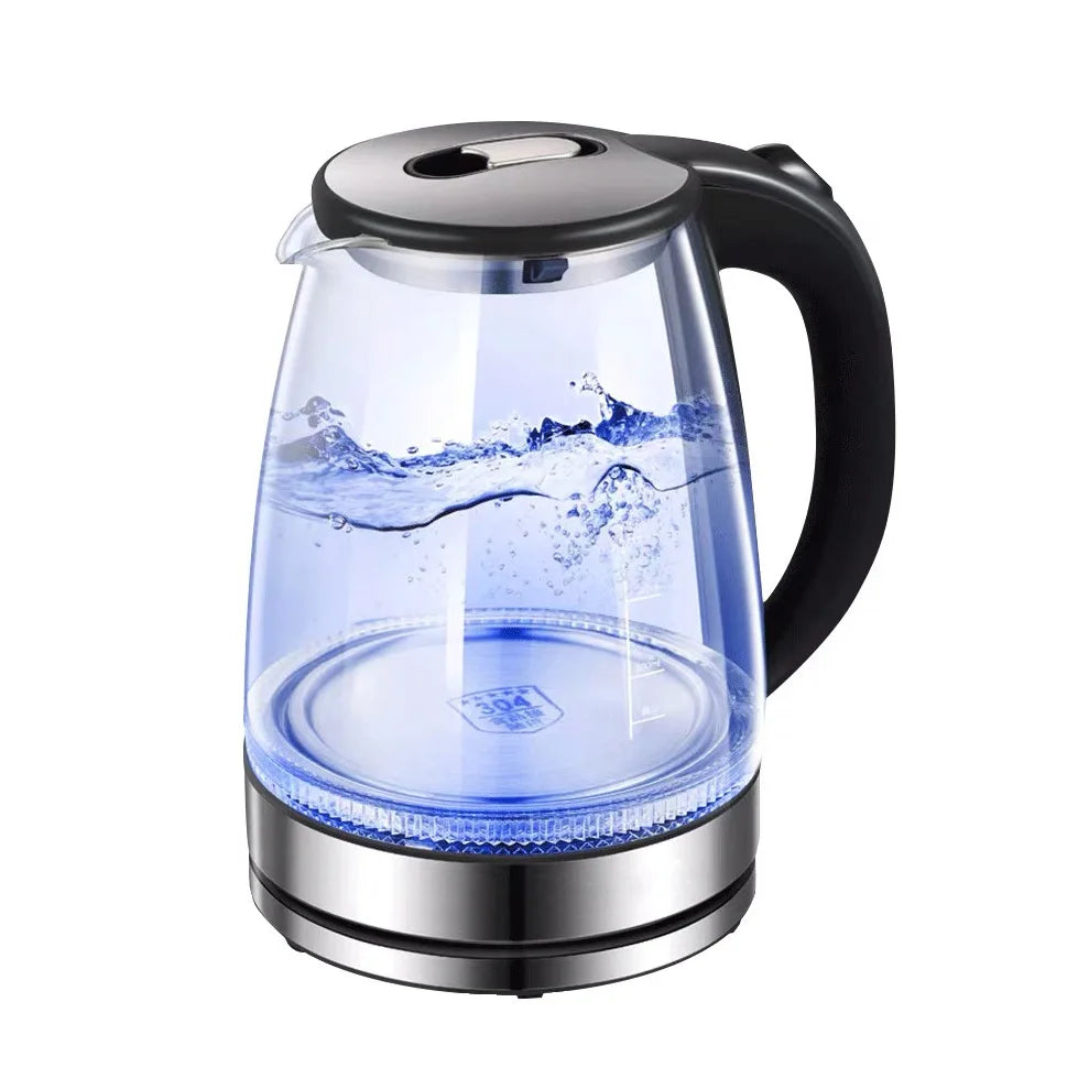 1.5L Electric Glass Kettle — Fast Boiling Borosilicate Tea Pot for Home & Office