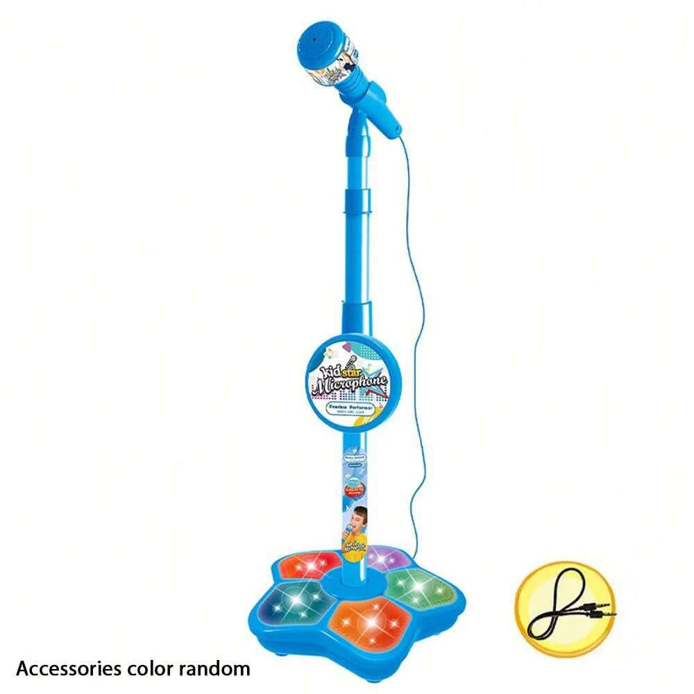 Kids Karaoke Microphone Stand Toy — Portable Children's Electronic