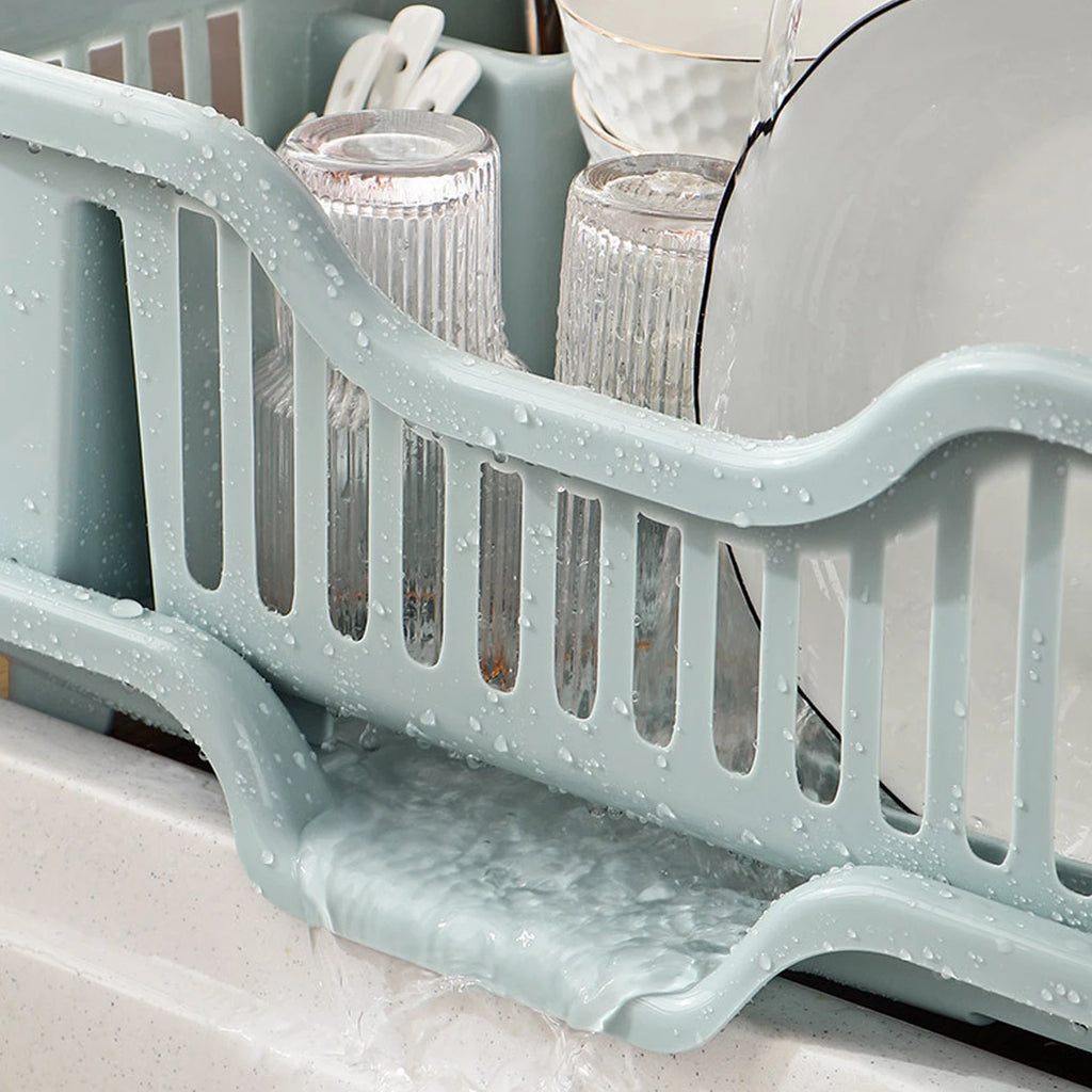 Kitchen Sink Drain Bowl Rack – Countertop Tableware Organizer for Plates, Bowls, Chopsticks & Spoons