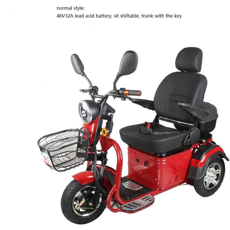 4-Wheel Mobility Scooter – 600W Motor, 40–50 km Range