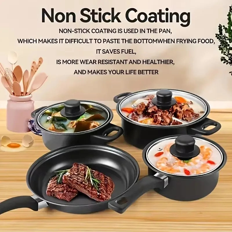 Nonstick Cookware Set – Induction Pots, Pan & Utensils