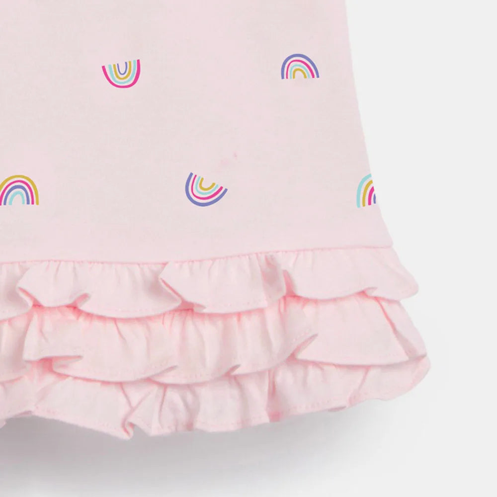 Rainbow Ruffle Girls Princess Dress — Summer Costume Casual Dress for Kids