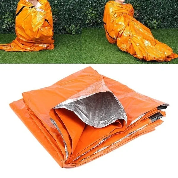 Emergency Survival Sleeping Bag – Waterproof Mylar Bivy Sack for Camping, Hiking & Outdoor