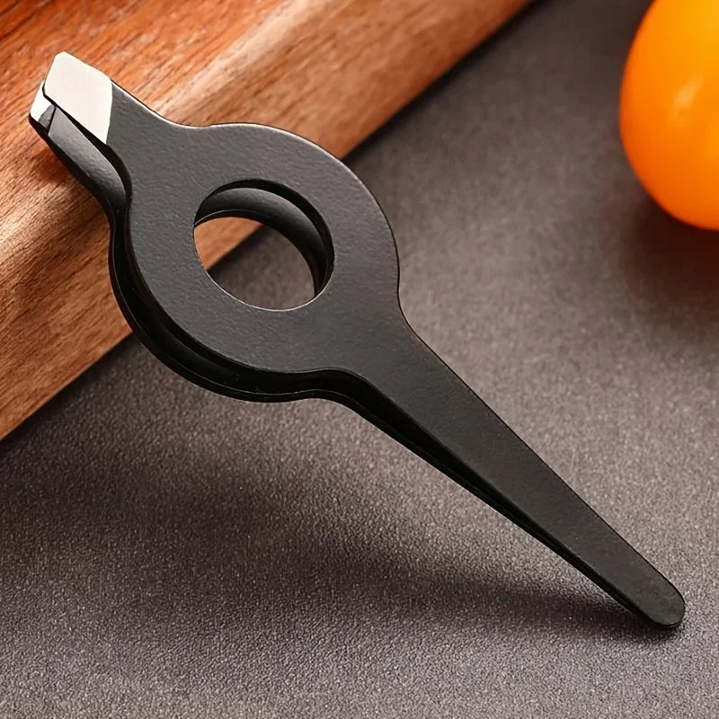 Slant Tip Eyebrow Hair Remover Tweezer — Hollow Handle