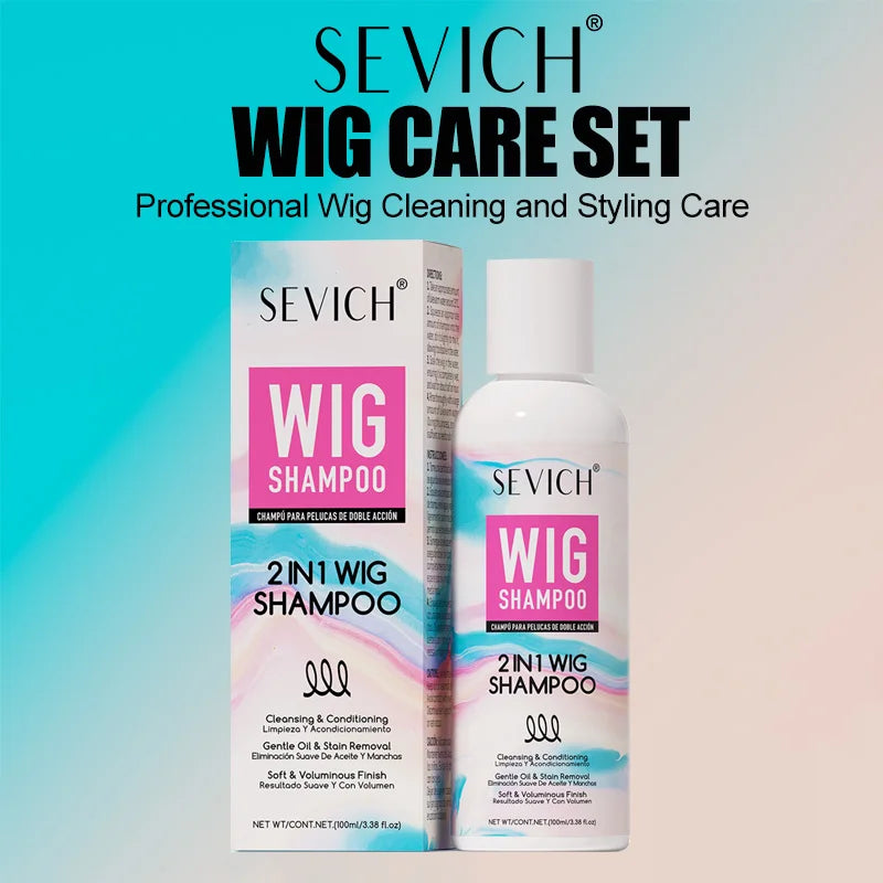 SEVICH Professional Wig Hair Care Products Wig Smoothing Keratin Hair Mask Oil Control Deep Cleansing Wig Shampoo Wig Care Spray