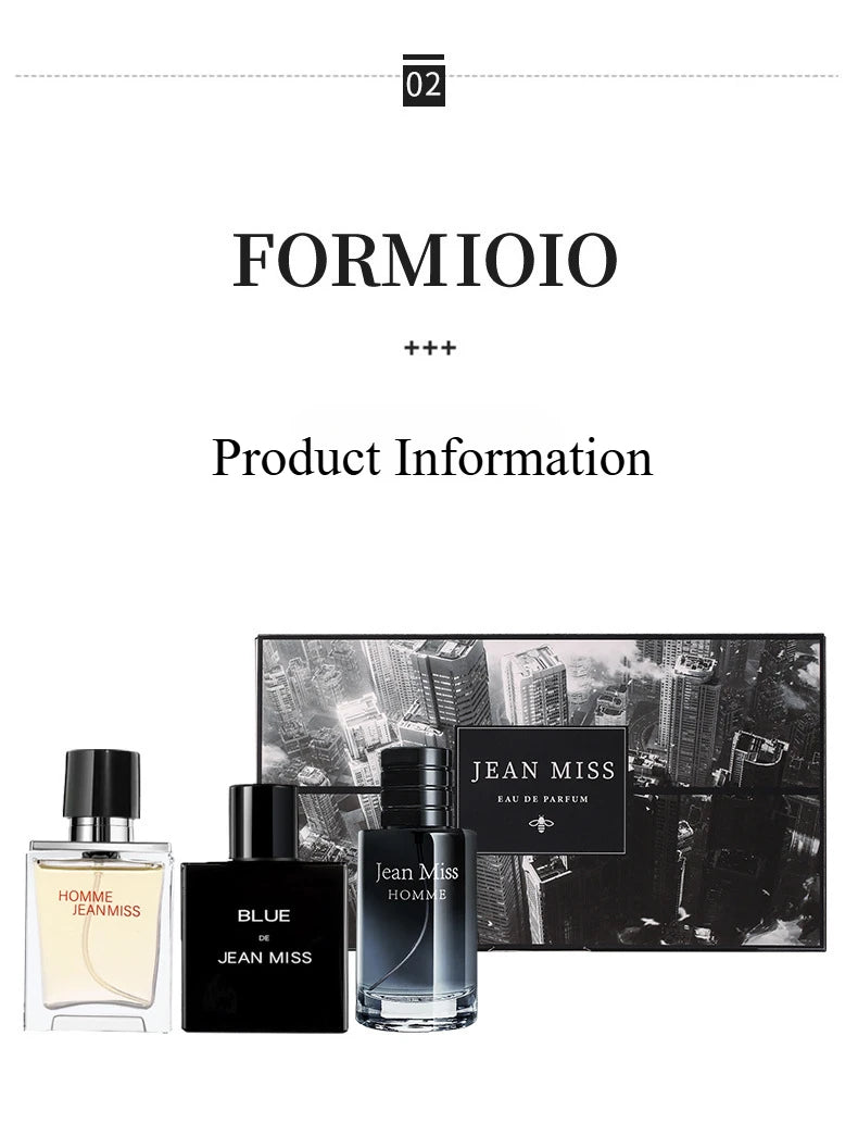 Men's Wild Fragrance Gift Set 3x30ml Eau de Toilette – Long-Lasting Masculine Scent