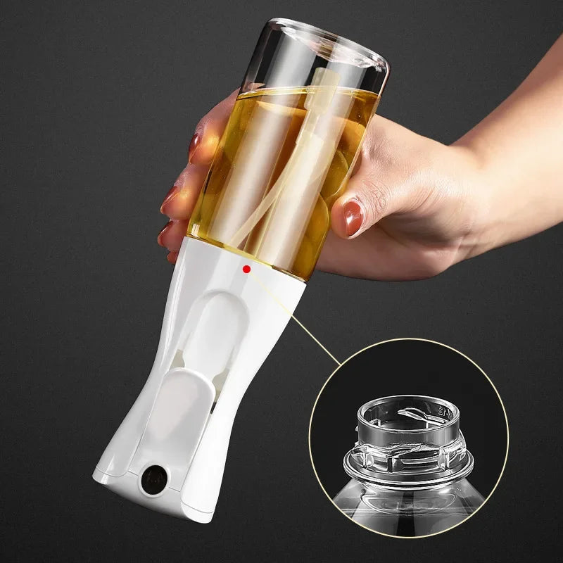 Oil Spray Bottle & Oil Brush — Dual-Use Misting Spray for Cooking & BBQ (200ml / 300ml / 500ml)