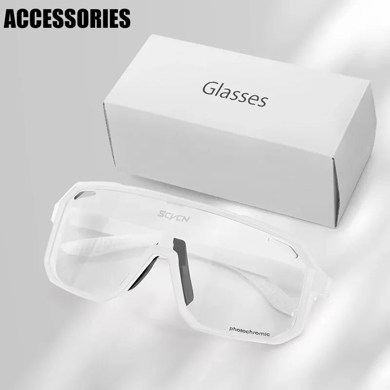 Photochromic Cycling Sunglasses | Men Women Mountain Bike Road Outdoor Sports Hiking Goggles