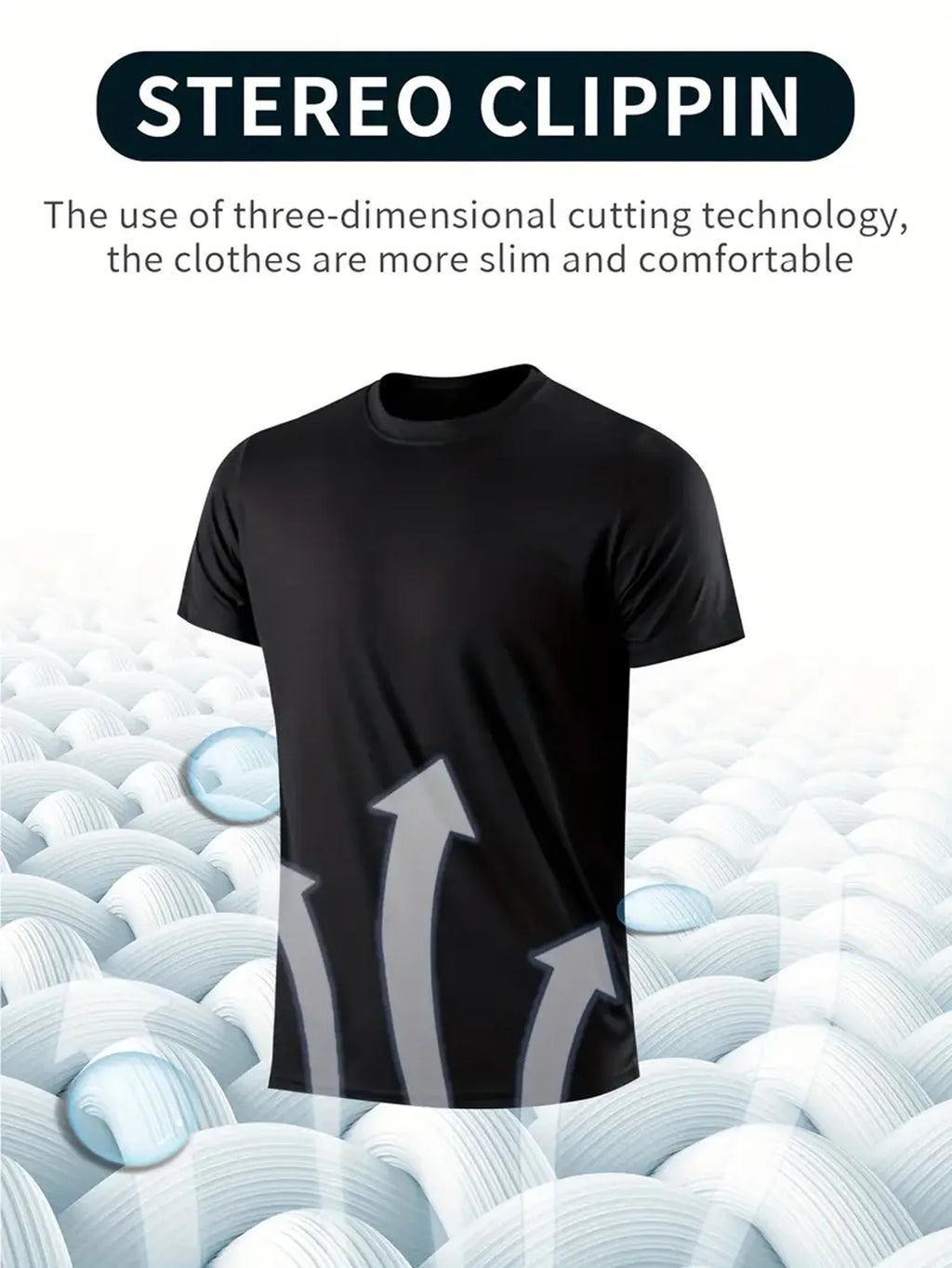 Men's 7-Pack Quick-Dry Round Neck T-Shirts — Moisture-Wicking Sport Tees