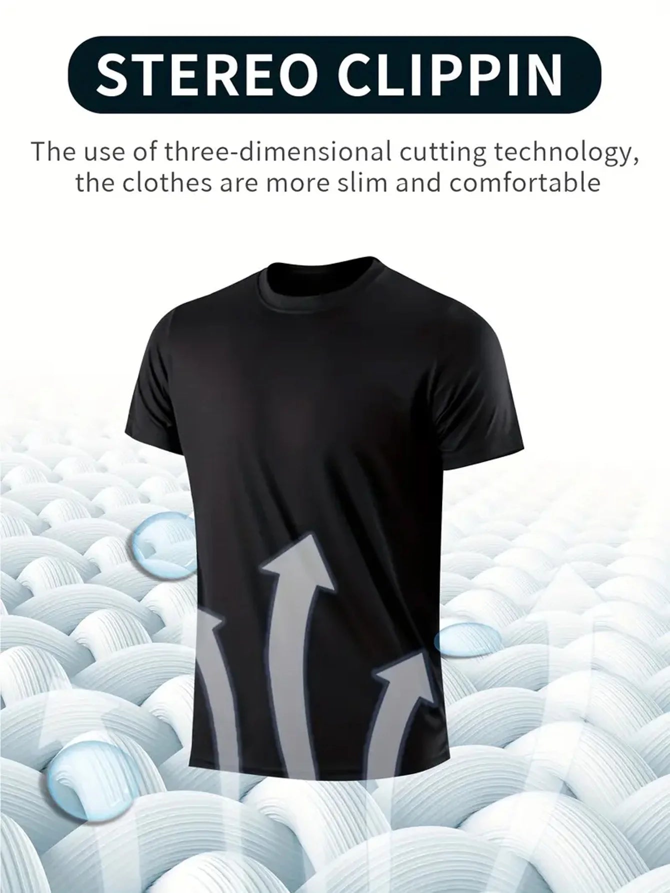 Men's 7-Pack Quick-Dry Round Neck T-Shirts — Moisture-Wicking Sport Tees