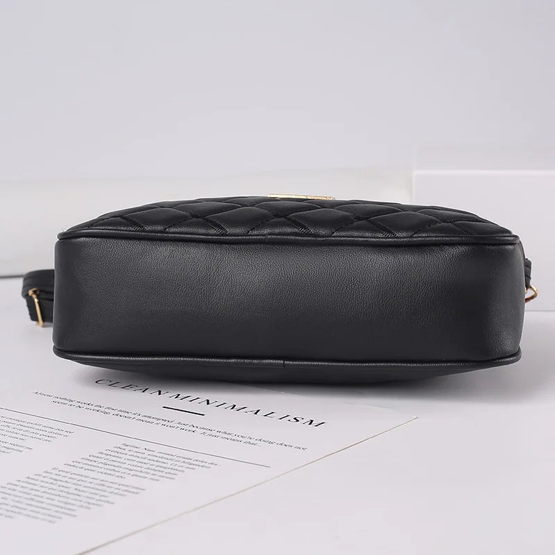 Soft PU Alligator Flap Crossbody Bag – Tassel Shoulder Purse for Women