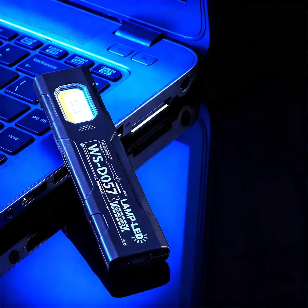EDC Multi-Mode USB-C Rechargeable Flashlight – IPX4 Waterproof Pocket Torch with Red & Blue Strobe