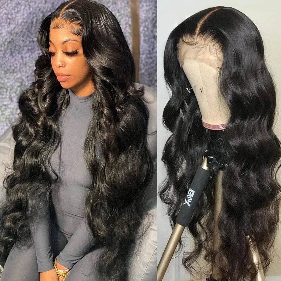 200 Density Body Wave Lace Front Wig | 13x4 13x6 360 Lace 5x5 HD Transparent Pre-Plucked Brazilian Human Hair