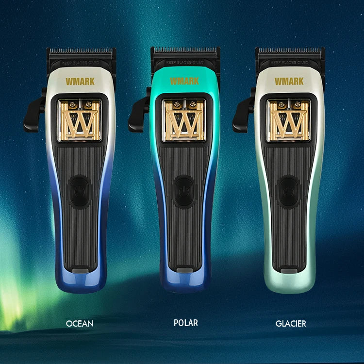 WMARK NG-X1 POLAR Professional Hair Clipper – Vector Motor, 10,000 RPM, DLC Blade, 150-Min