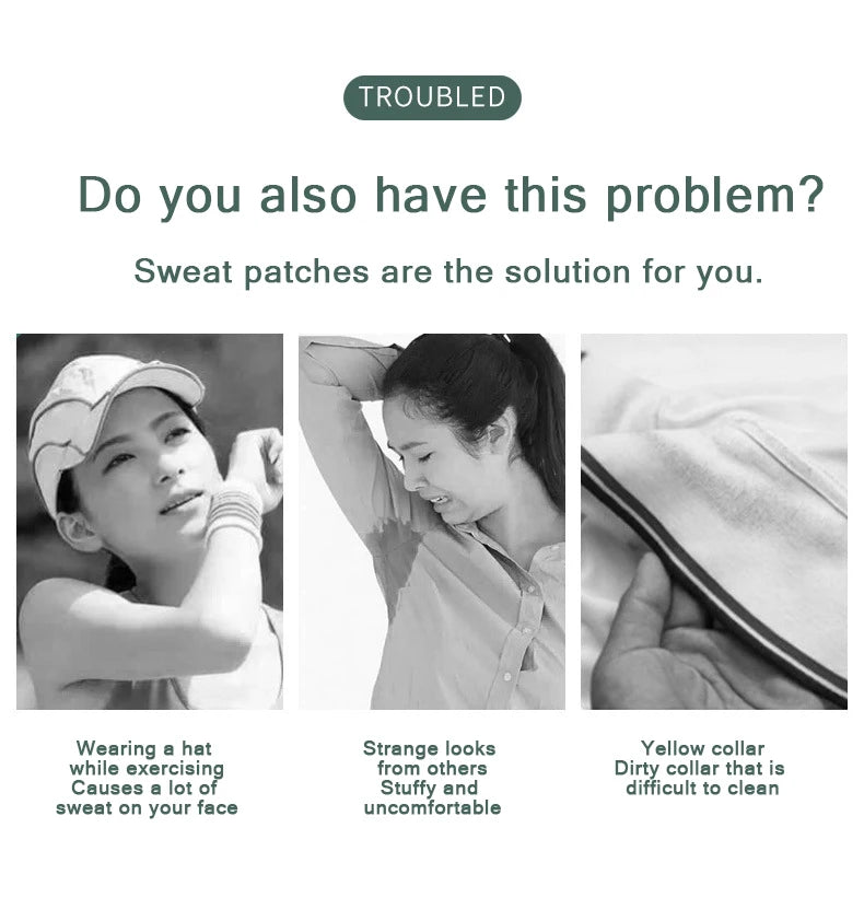 Underarm Sweat Pads for Women & Men – Disposable Hyperhidrosis Protection