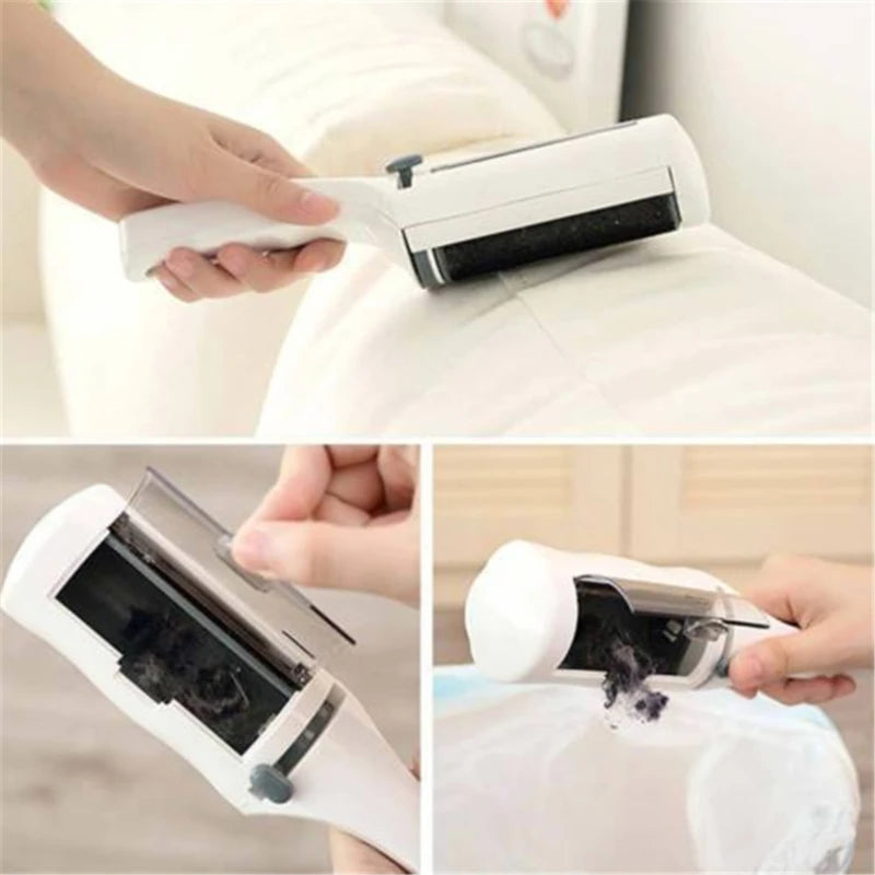 Electrostatic Clothing Dust & Pet Hair Remover Brush – Reusable Travel Sweeper for Home & Office