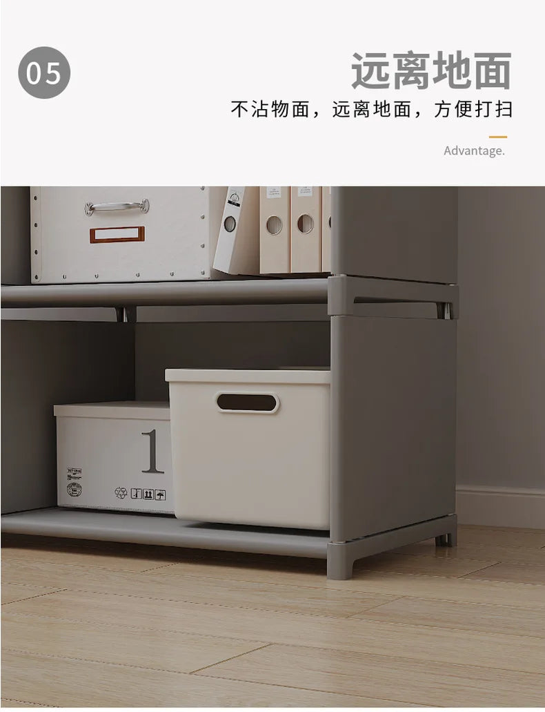 Multilayer Bookshelf & Bookcase – Easy Assembly, Storage Shelf for Books, Toys & Sundries, Living Room, Bedroom & Study