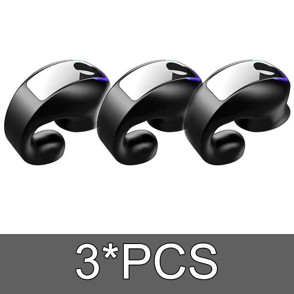 MECOTTZ Bluetooth 5.3 Ear Hook Earphone – Hybrid Driver, ANC, IPX5, 688Hr Standby, CE/RoHS, Single & 3-Pack