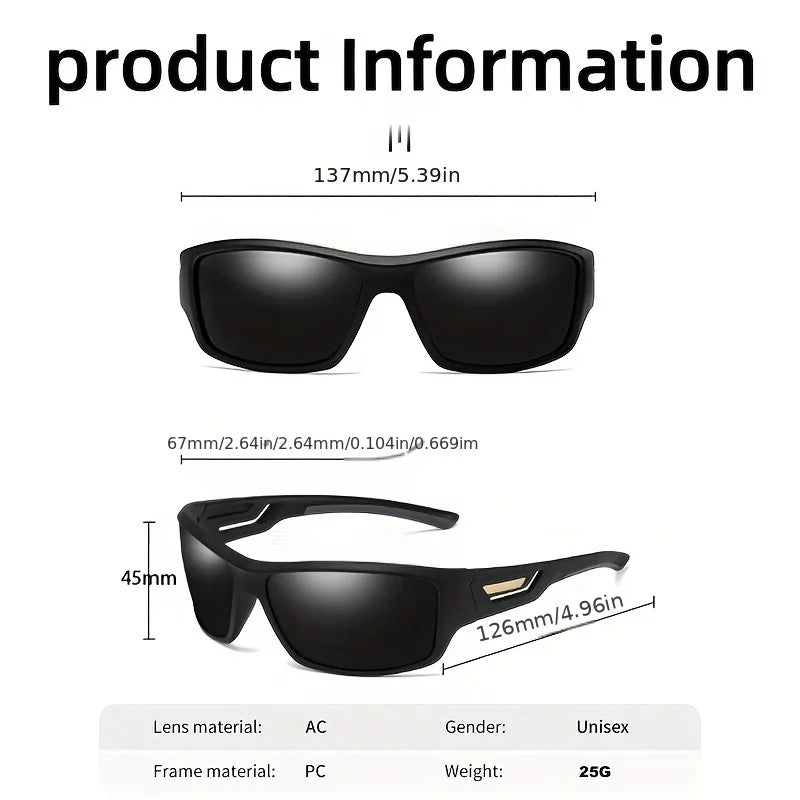 Sports Polarized Sunglasses | Camouflage Wraparound Frame UV400 for Driving & Fishing
