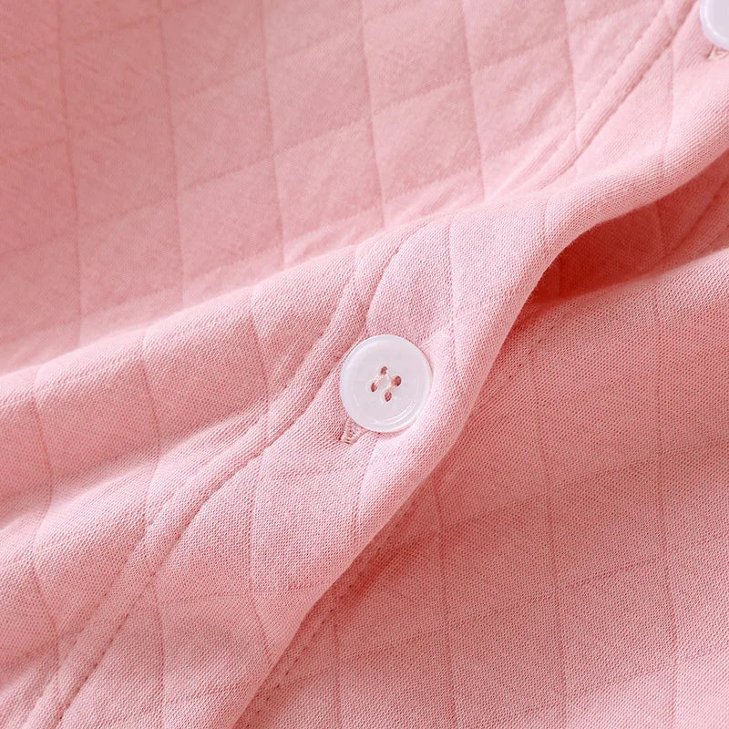 Women's Warm Cotton-Filled Bathrobe | Long-Sleeve Quilted Dressing Gown