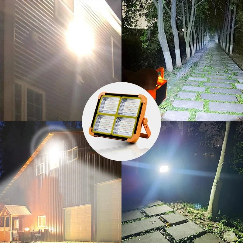 2000W Solar Rechargeable Outdoor LED Camping Lantern