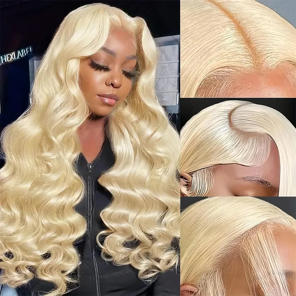 30 Inch 613 Lace Front Wig Human Hair 13x6 HD Transparent Lace Blonde Lace Front Wigs 613 Body Wave Lace Front Wigs Human Hair