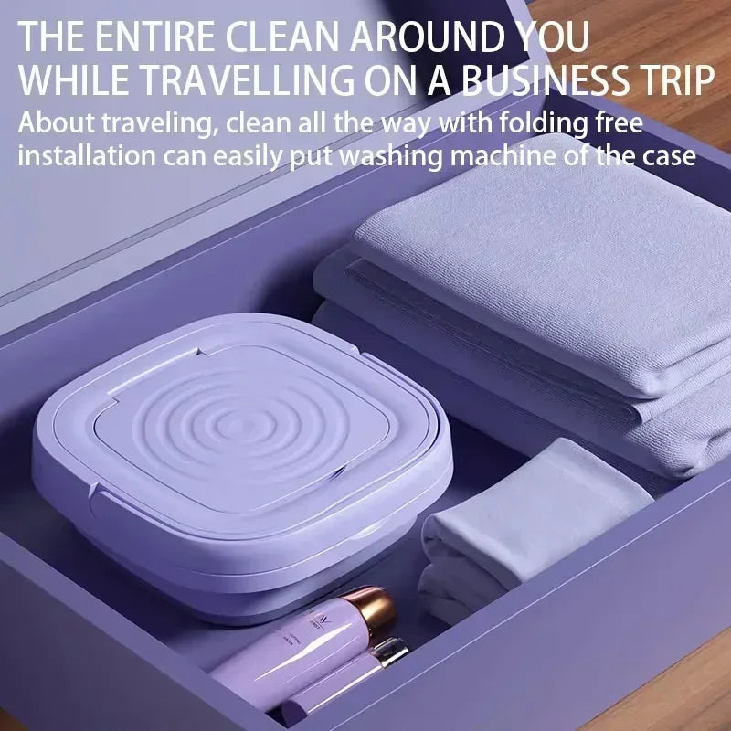 Portable Washing Machine And Dryer Combination,Mini Folding Washing Machine With Disinfection Function For Socks And Underwear