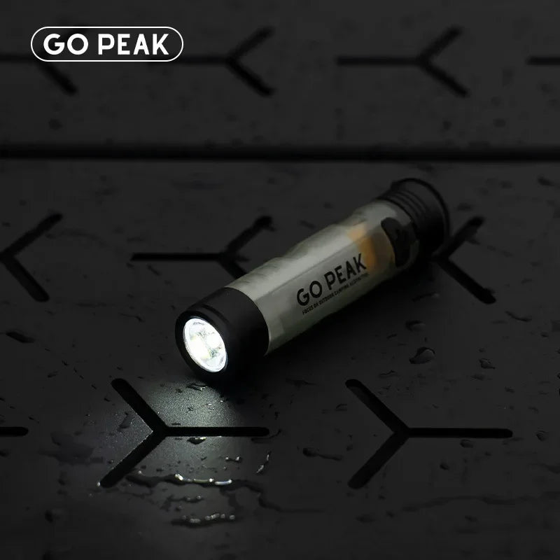 GOPEAK Pocket Mini Flashlight – Hat Clip, USB Rechargeable, Magnetic, Glow-in-Dark EDC Light