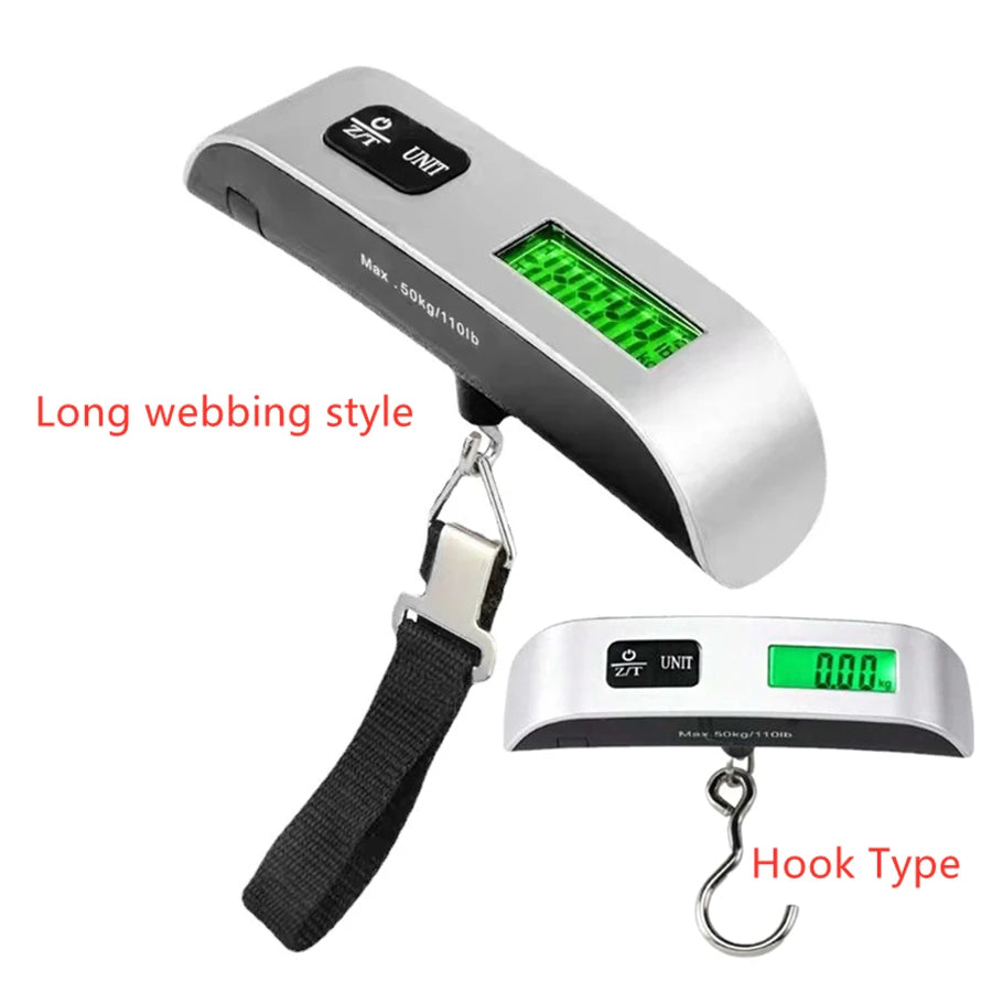 Portable Digital Luggage Scale – LCD Travel Weight Checker