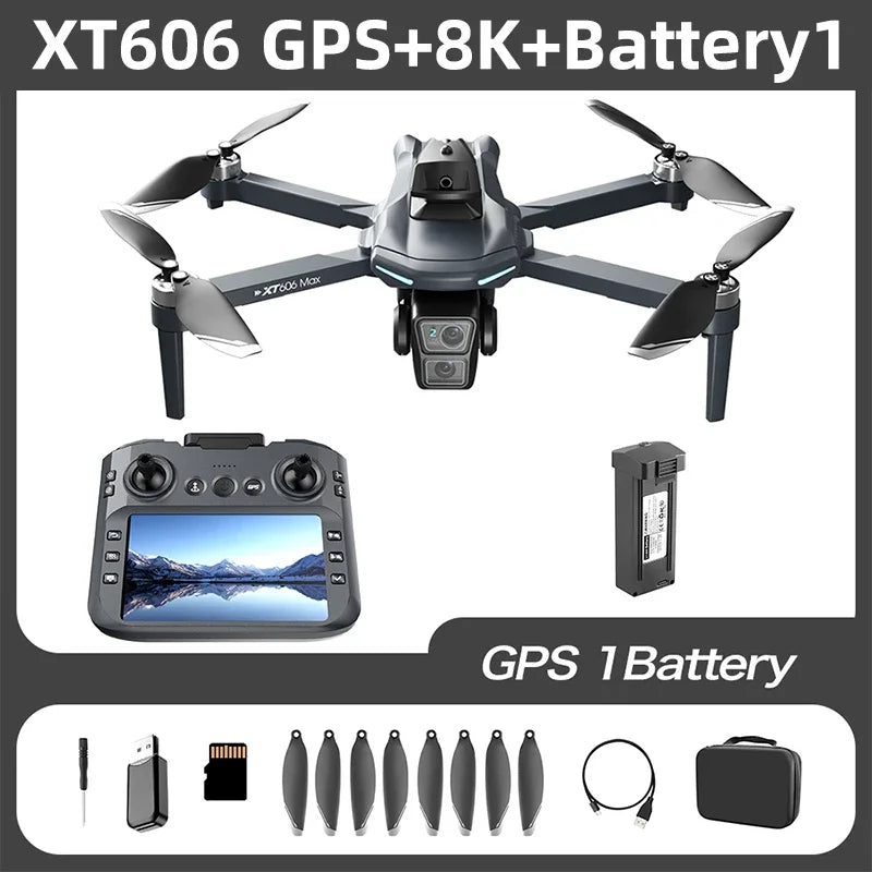 XT606 GPS Drone with Camera & Screen Remote