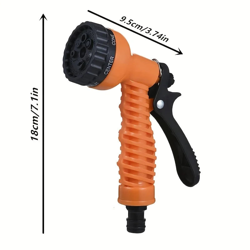 8-Mode High-Pressure Garden Watering Gun – Adjustable Sprayer for Plants, Lawn & Yard