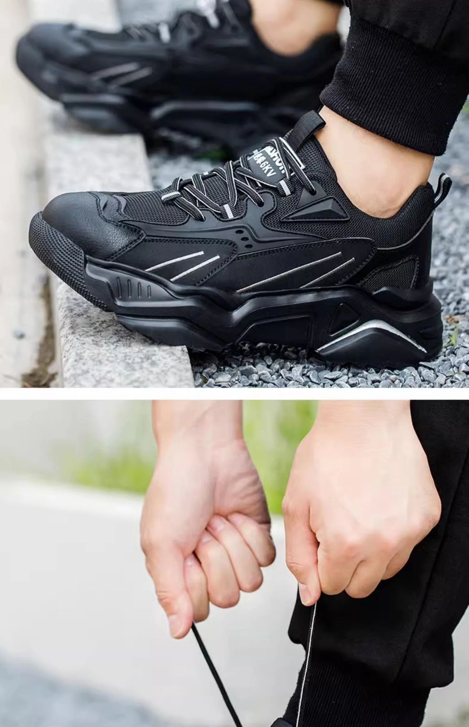 Steel Toe Safety Sneakers – Kevlar Anti-Puncture Insulated Work Shoes