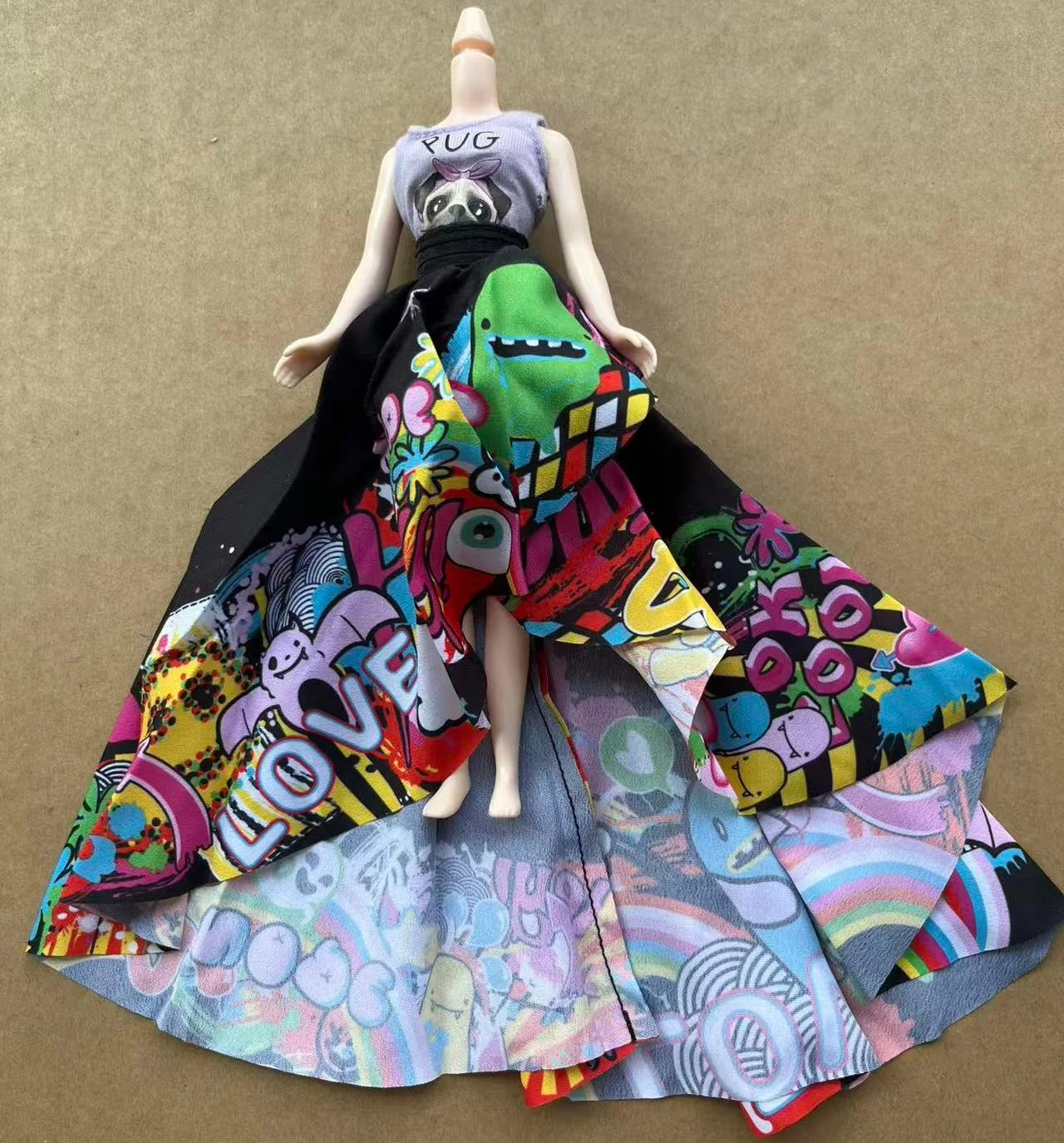 1/6 Scale Luxury Doll Dress — Fashion Clothes for Blythe, Jenny & Licca Dolls