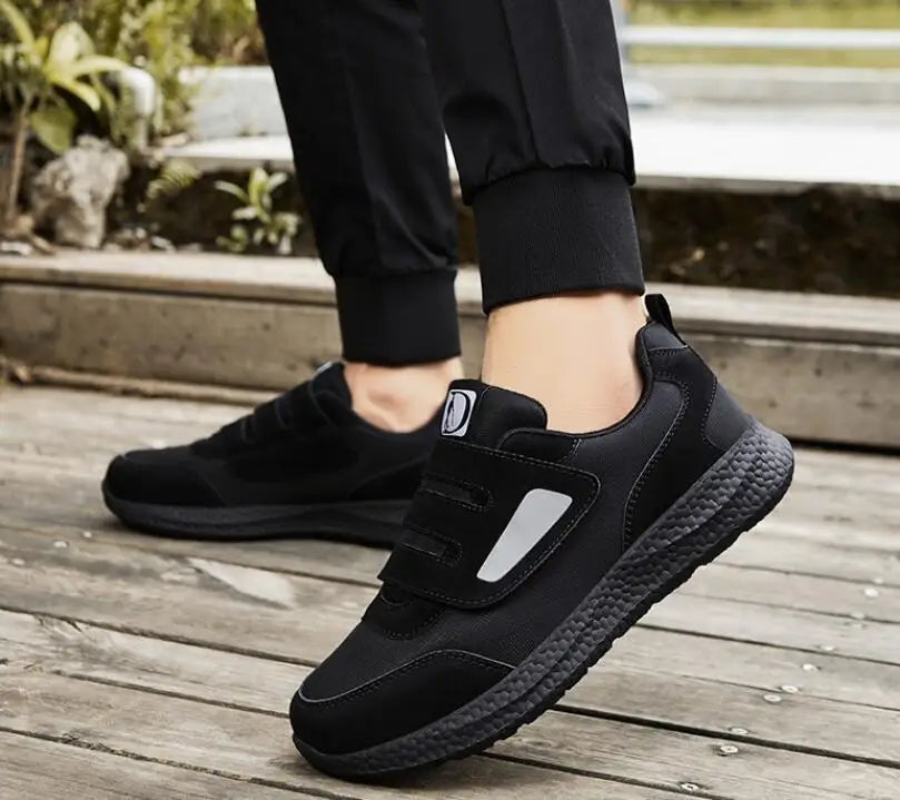 Men's & Women's Orthopedic Diabetic Sneakers – Wide Slip-On Hook & Loop Casual Shoes for Edema, Swollen Feet & Height Increasing Comfort
