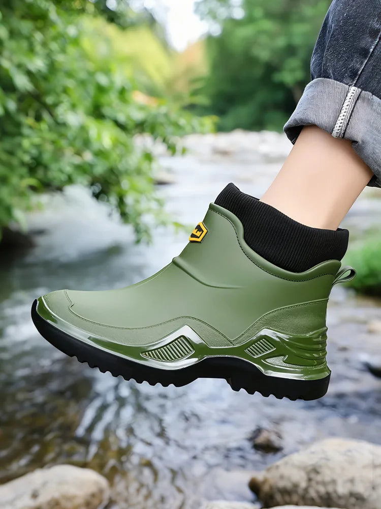 Men's Plush-Lined EVA Rain Boots