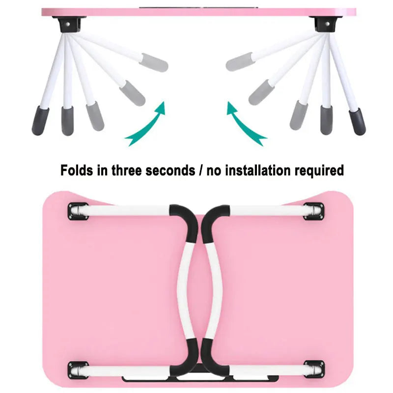 Laptop table bed desk foldable table study table
