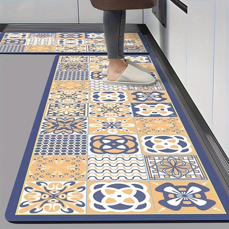 Waterproof Kitchen Rug – Oil-Resistant, Absorbent Non-Slip Mat for Kitchen, Bathroom & Entryway