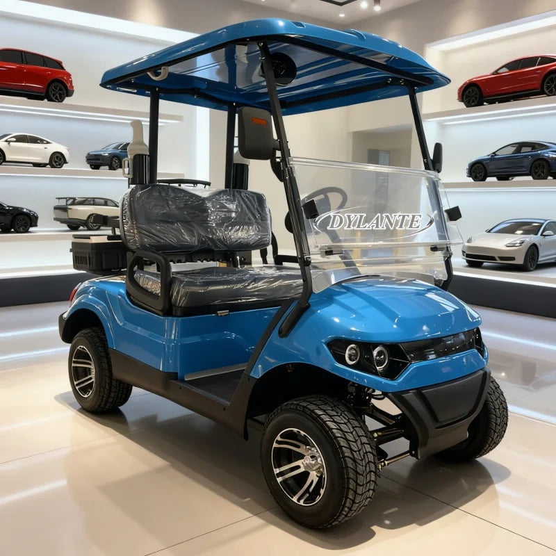Street Legal 2-Seat Electric Golf Cart — 48V–72V AC Controller, 5000W Motor