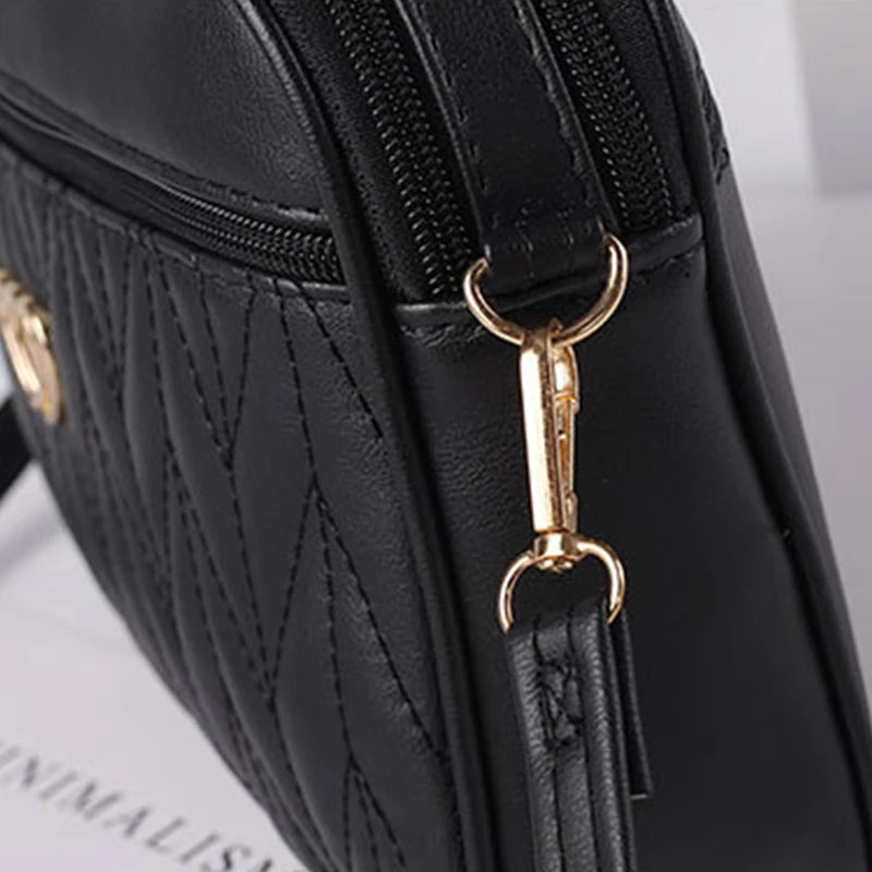 Soft PU Alligator Flap Crossbody Bag – Tassel Shoulder Purse for Women