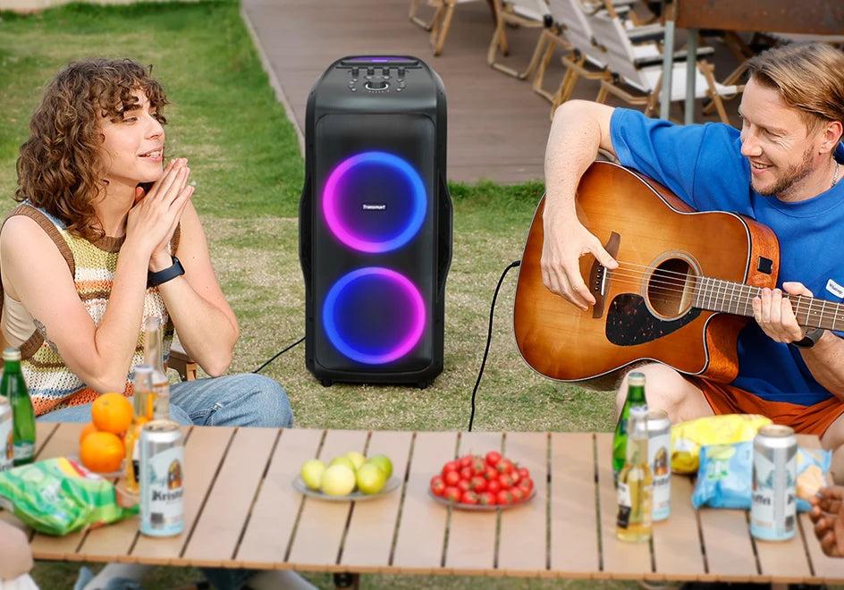 Tronsmart Halo 300 Party Speaker 240W — Bluetooth 5.3, 20H Battery, Mic/Guitar/XLR Input, Light Show