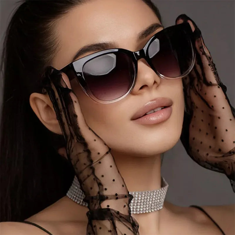 Women's Fashion Cat Eye Sunglasses | Gradient Color UV400 Designer Shades