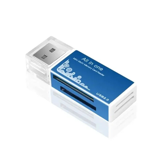 USB 3.0 Multi-Card Reader & Hub Adapter – SD, TF, MiniSD, Flash Drive for PC & Laptop