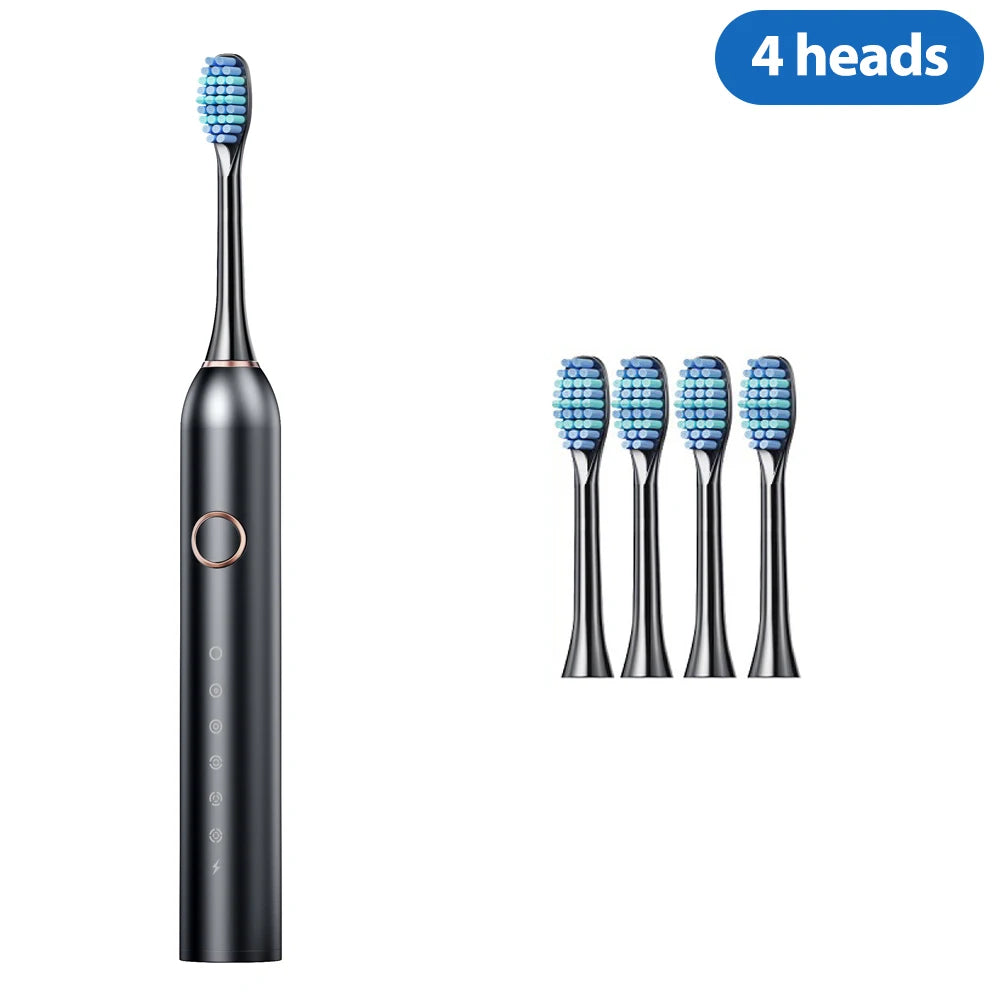 Sonic Electric Toothbrush – 40K VPM, 6 Modes, 8 Brush Heads, Smart Timer, Type-C Rechargeable
