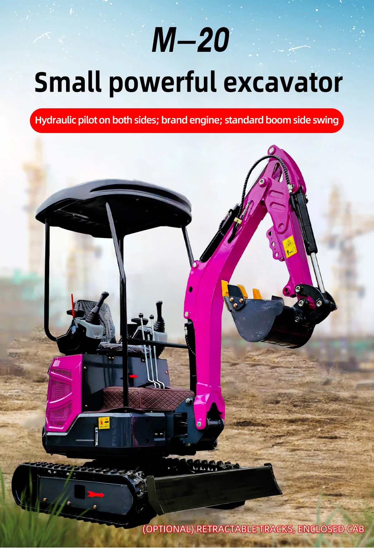 1.2 Ton Mini Excavator – EPA Euro 5 Kubota Engine Small Digger with Attachments