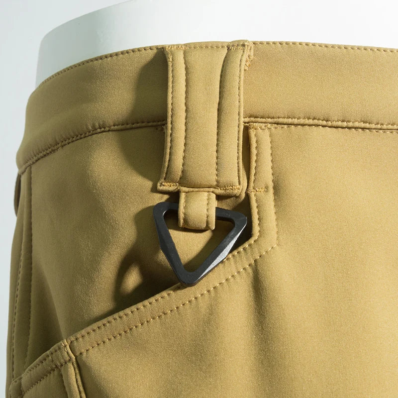 Men's Fleece Softshell Cargo Hiking Pants — Outdoor Tactical Trousers M–5XL