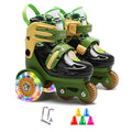 Children's 3-Wheel Inline Adjustable Roller Skates – High Elastic PU, Size 27-34, for Ages 2-8 Beginner Kids